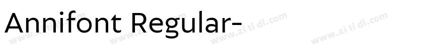 Annifont Regular字体转换
